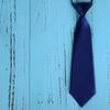 Elastic Silk Tie: Simple, Solid Color, Lazy Man's Design for Kids