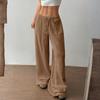 Women's Pants Fashion Casual Pants Solid Color Drawstring Pants