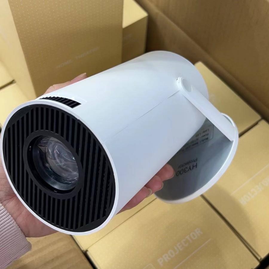 HY300Pro Smart Outdoor & Home Mini Projector with 180° Bubble Tube