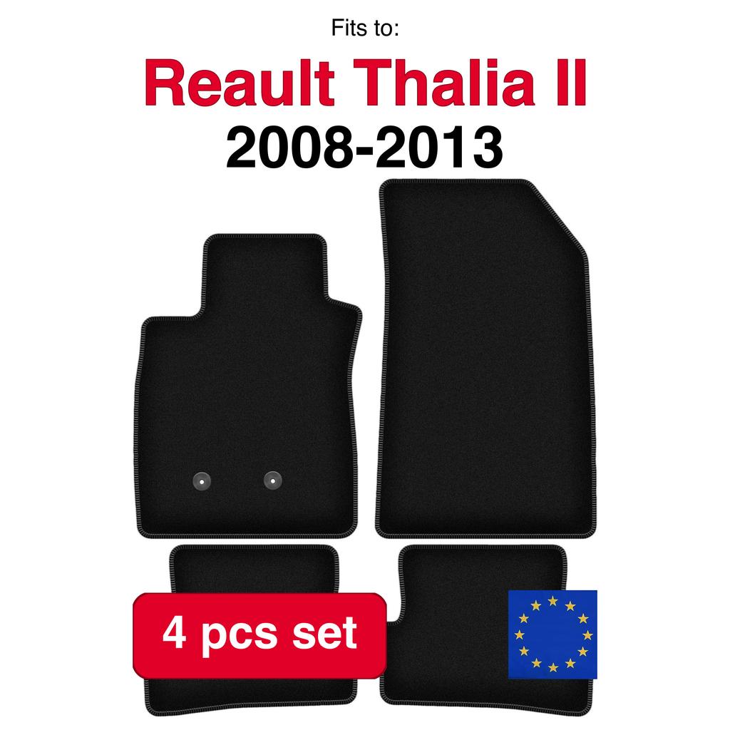 Velour Floor Mats Basic For Renault Clio Iii Grandtour, Kombi, Hatchback (2005-2012)