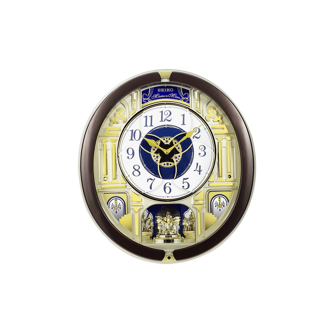 SEIKO Quartz Movement Plastic Wall Clock Unisex Gold QXM356B QXM356B QXM356B