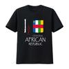 I Love Central African Republic Cool Novelty T Shirt Vintage Homme Soft Stretched Graphic Top For Everyday Wear Slightly