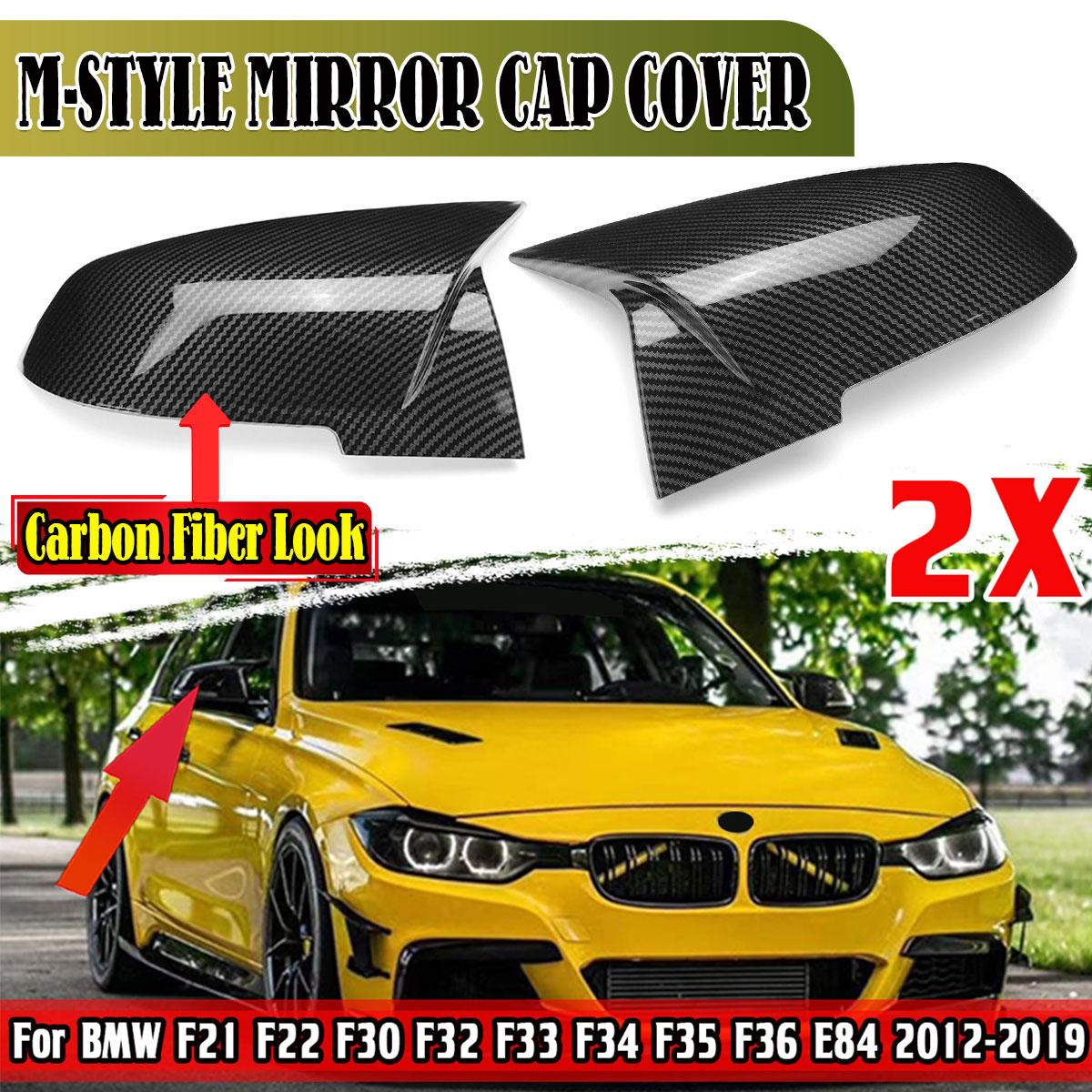 

1 пара сменных накладок на зеркало заднего вида в стиле M из углеродного волокна для BMW F21 F22 F30 F32 F33 F34 F35 F36 E84 2012 2019