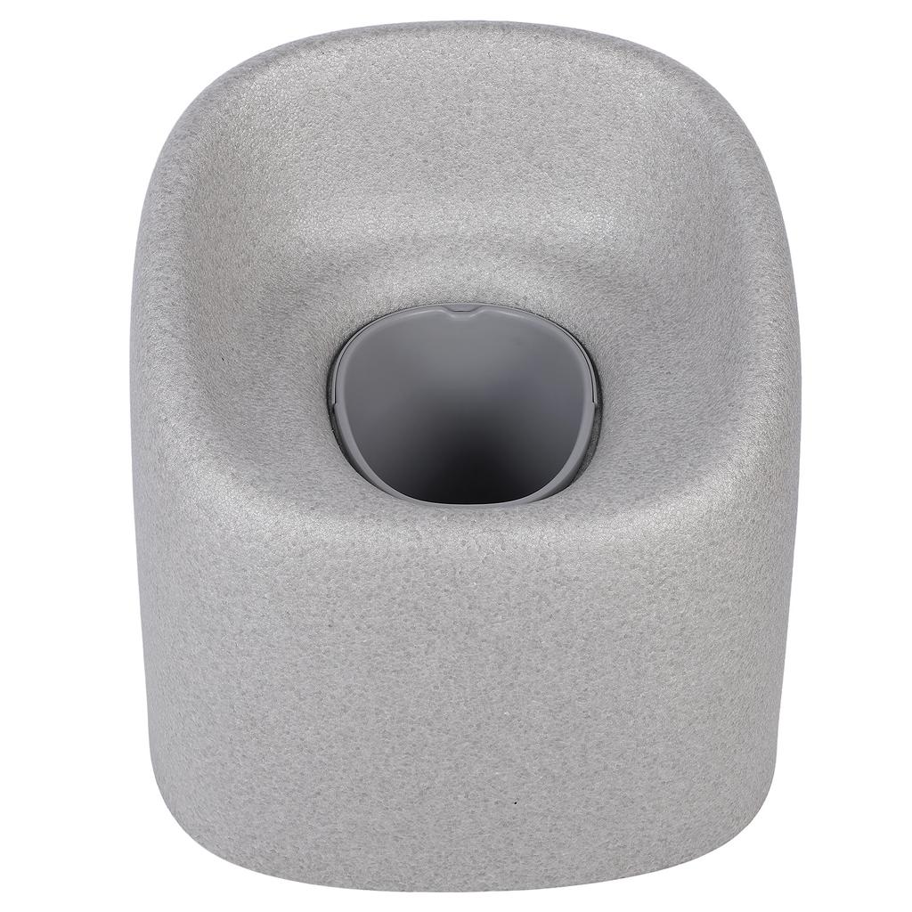 EPP Toilet Chair Bedside Commode Chair Multifunctional Shower Chair with Solid Bucket for Elderly Pregnant Women Gray