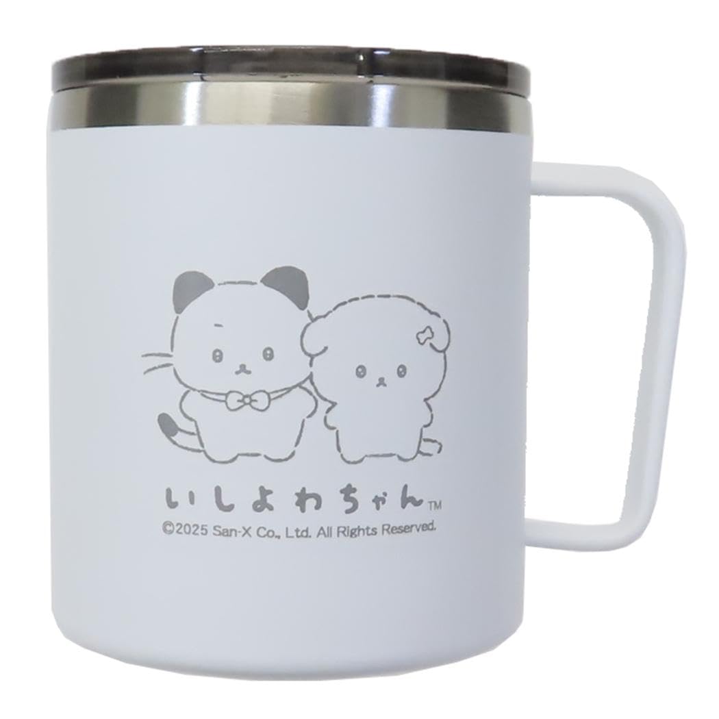 

Marimo Craft Stainless Steel Mug with x H106mm Ishiyowa-chan Lid, Approx. 87 MIYC-010