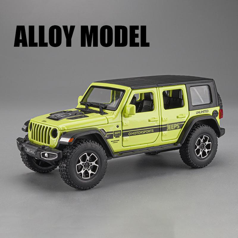 1:32 Jeeps Wrangler Sahara Off-Road Legierung Modell Auto Spielzeug Druckguss Metall Casting Sound und Licht Auto Spielzeug Für Kinder fahrzeug