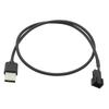 1Pc Case Fan Adapter Connector Cable Usb 2.0 A Male To 3-Pin Pwm 5V Usb Sleeved Fan Power Adapter Cable