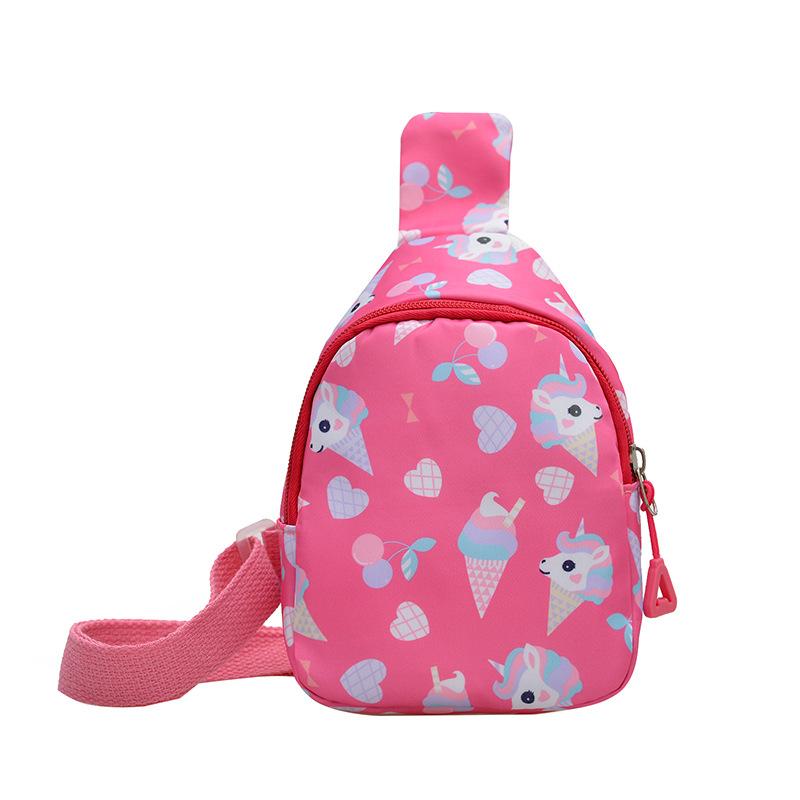 Season's new children's breast bag, kindergarten boys and girls crossbody bag, versatile small backpack, cartoon children's backpack