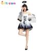 Fête de Carnaval Spectacle Costume Cosplay Ange Blanc Sorcière Cosplay Uniforme de Jeu Tentation