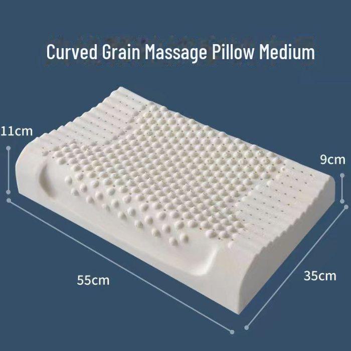 Natural Thai Latex Cervical Pillow - Ideal for Adults & Gifts