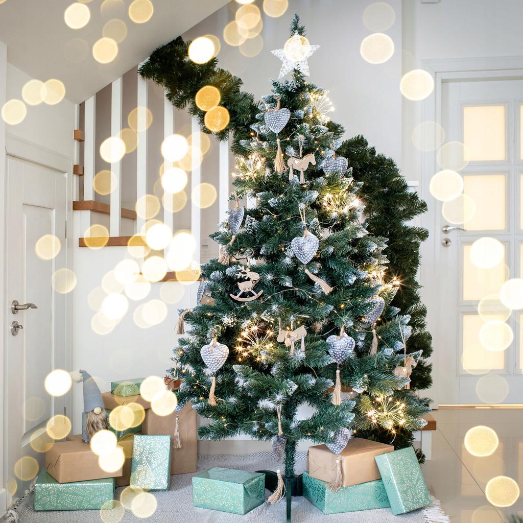 KADAX Künstlicher Weihnachtsbaum Diamanttanne 220 cm Dicht