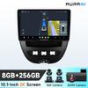 OSSURET Intelligent 2K Screen Carplay Android Auto for Peugeot 107 2005 Citroen C1 2014 Toyota Aygo Car Infotainment Multimedia Player GPS Bluetooth
