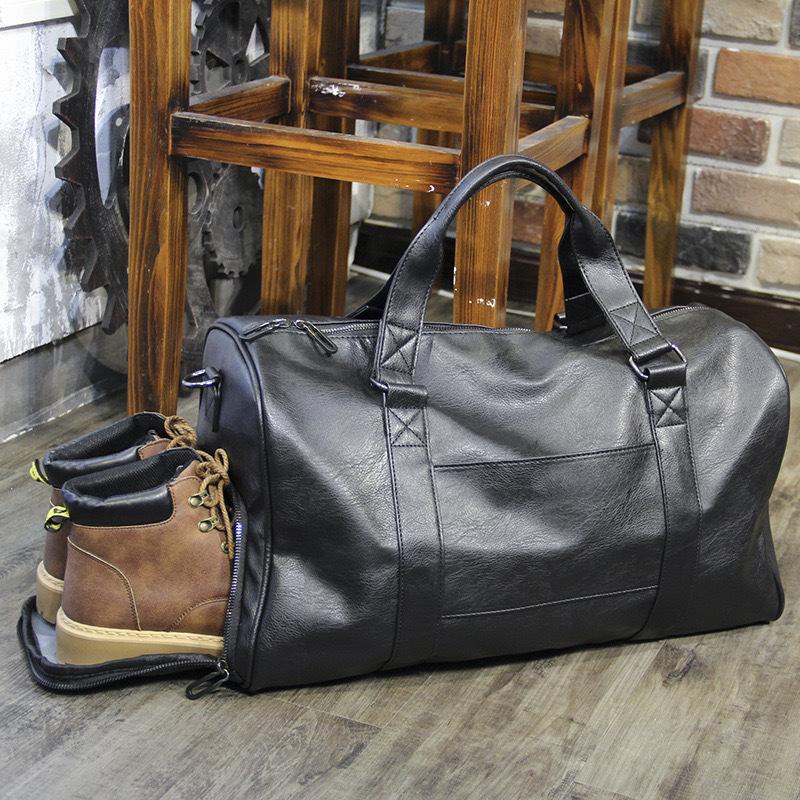 TS JYL laptop bag,Men Business Travel Bag With Shoe Compartment Wet Dry Separation Duffel