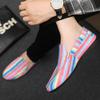 Fashion Man Shoe Plus Big Size Stripe Moccasin Sneakers Trends 2025 In Promotion Footwear Offer Adults 44 Elegant Casual Shoes for Men