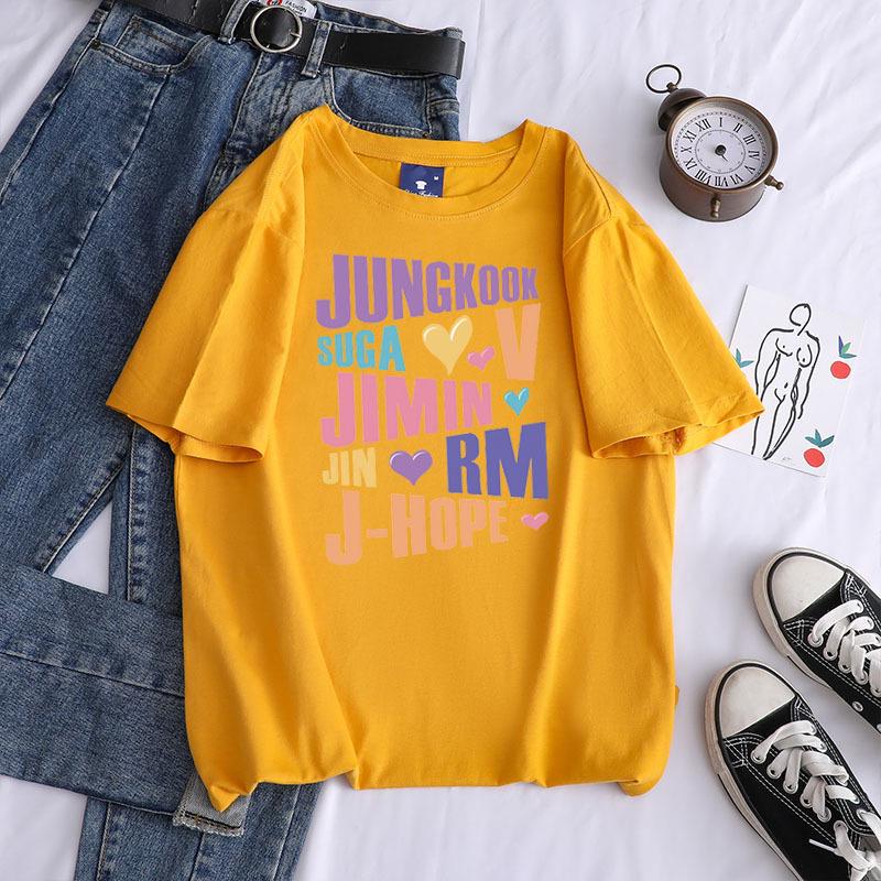 2022 Summer Trendy Printed Crew Neck Short Sleeve Cotton Women's Casual Top