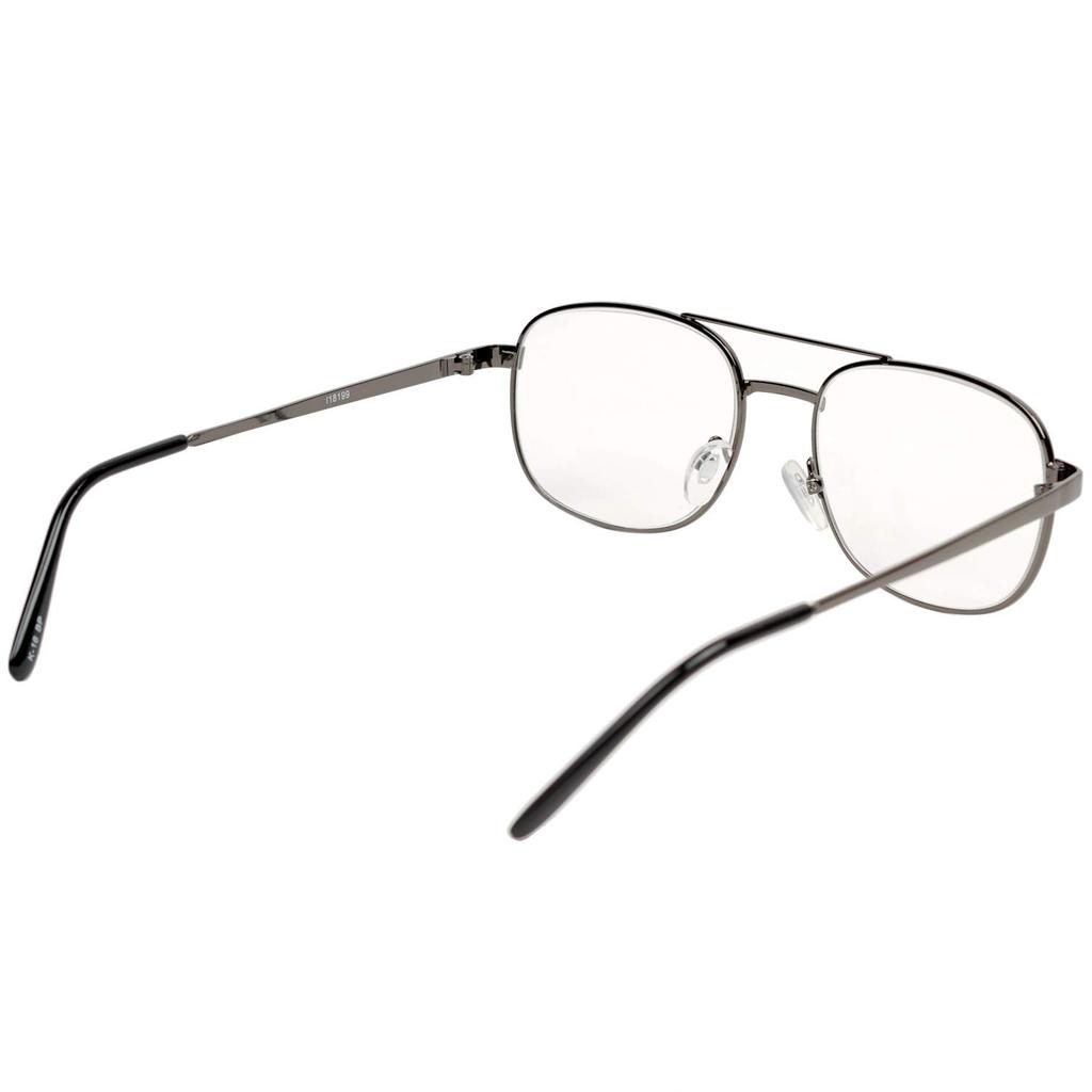 Fujita Optical Reading Glasses for Metal Men, 1.0 Power, Frame, Gunmetal, K-16 +1.00