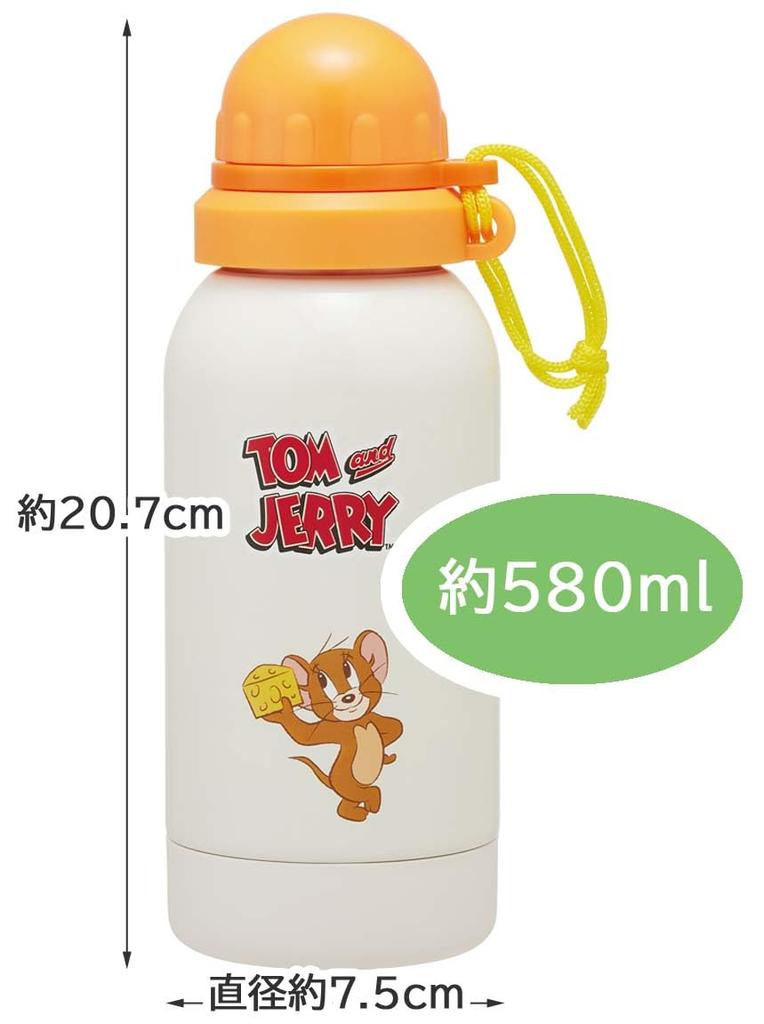 Skater 580ml Stainless Steel Water Room Healthy Tom Jerry Bottle, Lightweight, Single-Layer Design, Temperature, Drink, & Design, SSSC6-A