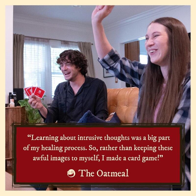 Horror-Kartenspiel - Comic-Gebäude-Kartenspiel, 3-8 Spieler, Perfekt für Partys und Familien-Spieleabende, Kartenspiel für Erwachsene