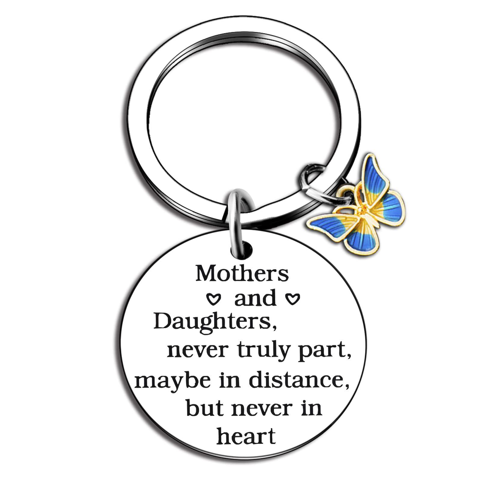 

Mother Daughter Butterfly Stainless Steel Keychain Warm Family Design Fashion Pendant Practical Mother s Day Gift