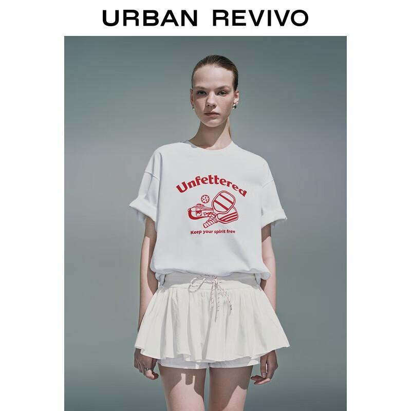 UR Women s Casual Sporty Color-Block Print T-Shirt S