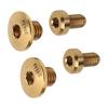 RISK Titanium Alloy Separate Oil Cylinder Lid Bolts Bicycle Hydraulic Brake Bolt for M610 M615 M675 M785 Gold