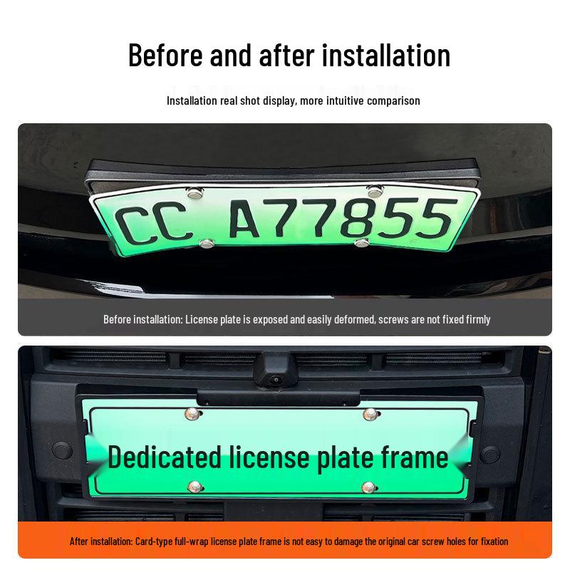 2025 Chery Fengyun X3L Green Energy License Plate Frame - Full Coverage, Compliant with New Regulations.