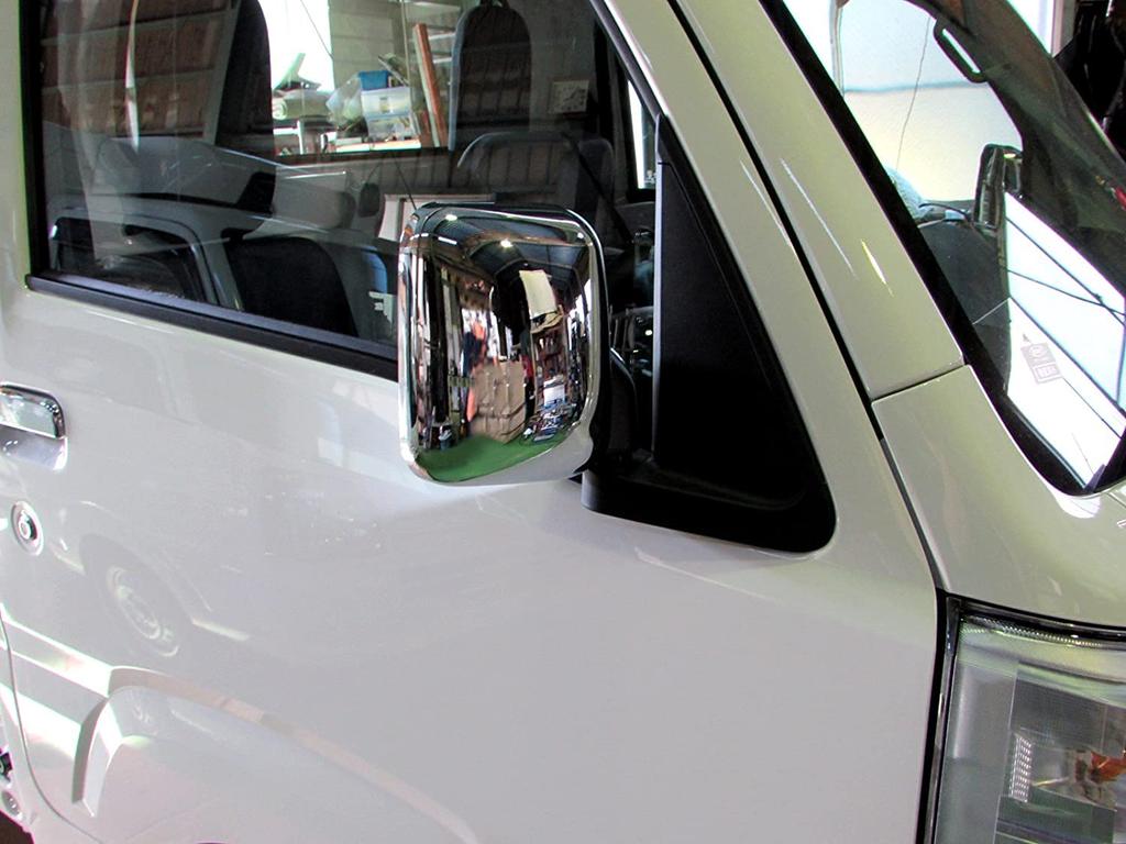 BRIGHTZ Hijet Truck Jumbo S500P S510P Chrome Door Mirror Cover J Type S500 S510 S 500 510 Hijet Truck Jumbo [MIR-SID-112]