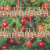 24pcs/set DIY Christmas Advent Calendar Gift Bags 24 Days Christmas Advent Calendar Bags Cloth 24 Days Countdown Set Candy Bag