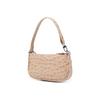 By Far Mini Rachel Textured Chain Zip Leather Shoulder Bag Women Handbags Beige 21CRMIRACLYDSMA