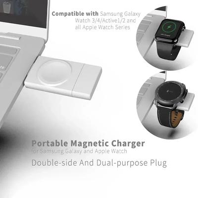 Magnetyczna ładowarka bezprzewodowa do zegarka USB typu C dla Apple Watch 9/8/7/6/5/4 SE Samsung Watch Galaxy 7/6/5/4 Active 1/2 Szybkie ładowanie