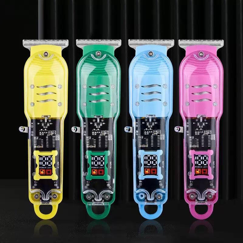 LCD Display Electric Hair Clipper: Transparent Cross-Border Shaving & Oil Head Trimmer for Home Use