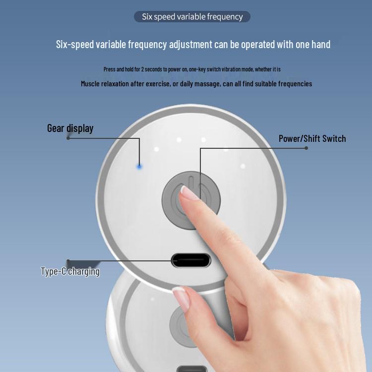 Portable Mini Fascia Gun for Women - Handheld Meridian Massager Electric Health Device