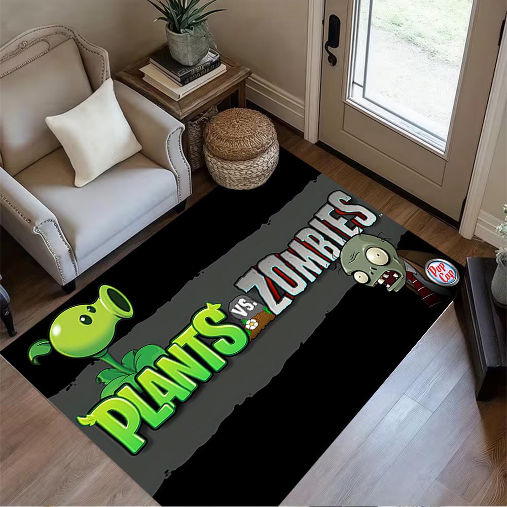 Zombie Plants Party Floor Mat Perfect for Decorate room Entryway Bedrooms Dining Room Antislip Carpet Decorate Offices Spiritual Gift