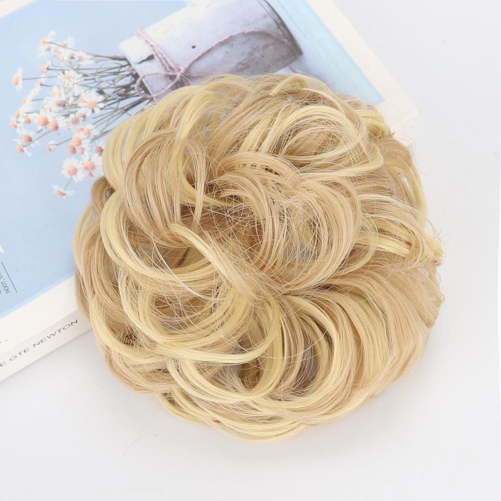 Syntetický rozcuchaný drdol Vlasové příčesky Styl ptačího hnízda pro ženy - Nadýchaný Vlnitý Kudrnatý Chignon Nastavitelný Design