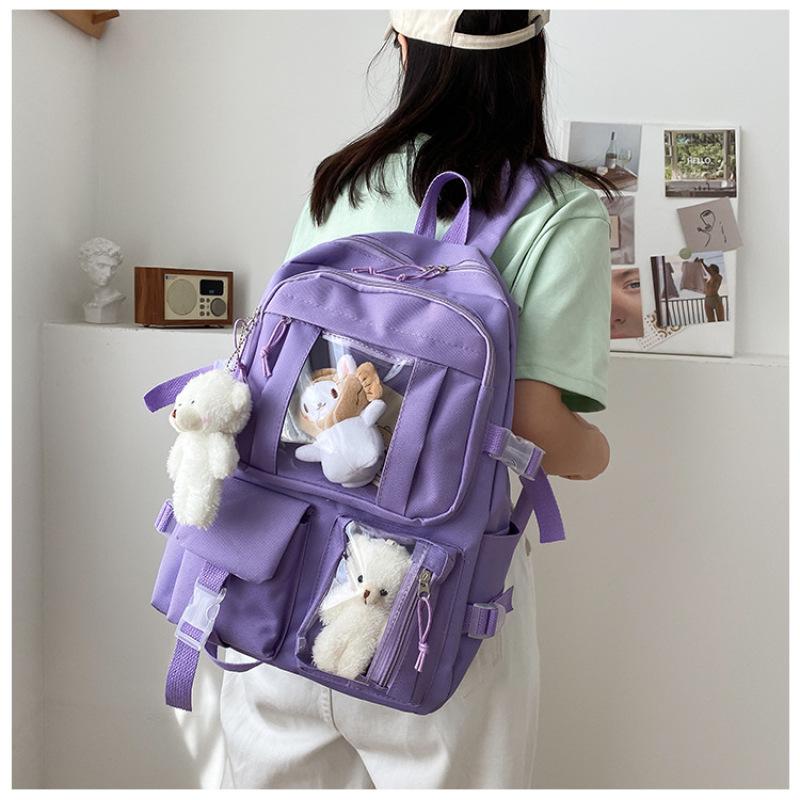 Cartoon Bear Backpack Cute Student Backpack Computer Bag