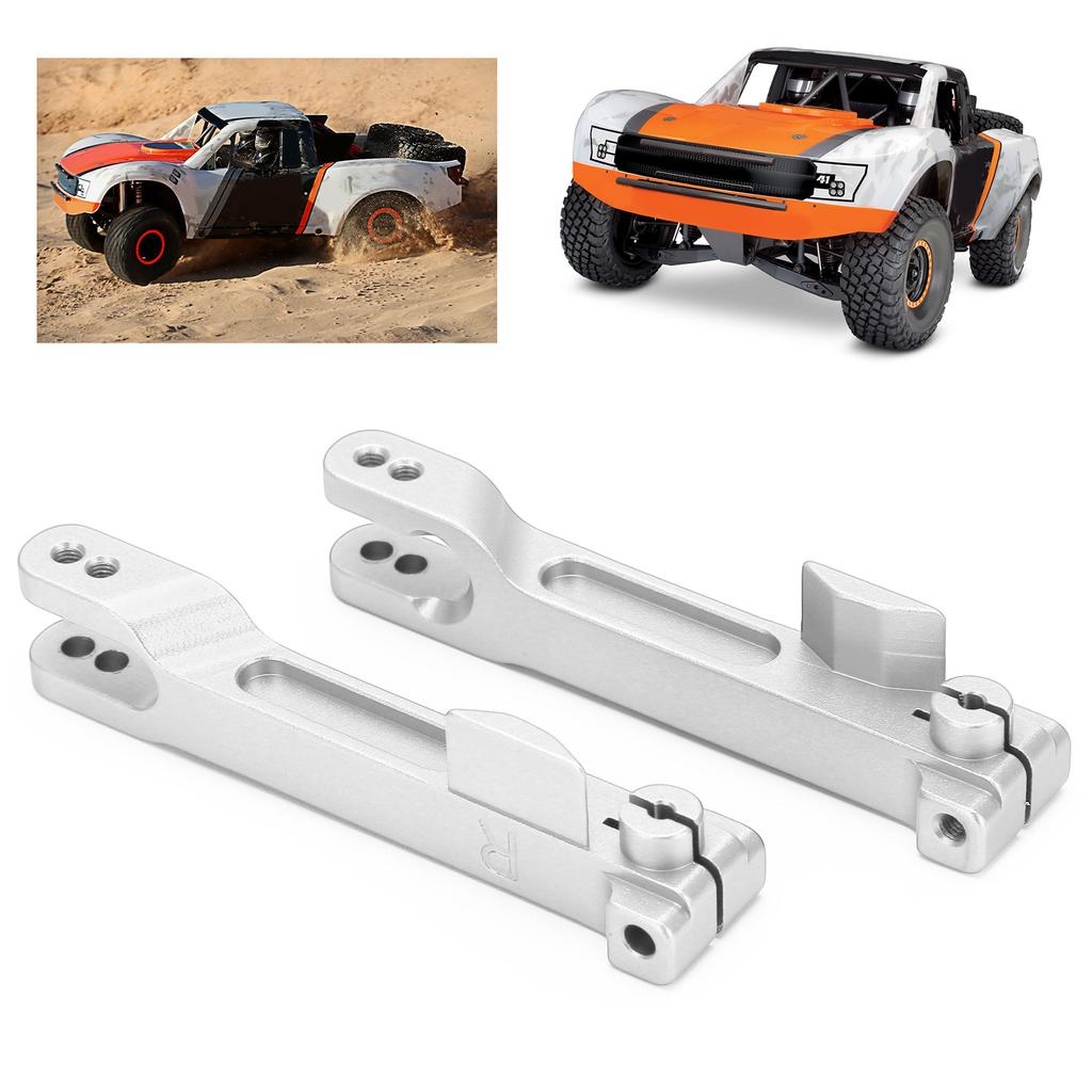 2pcs Sway Bar Arms Rear Aluminum Alloy Double Positioning Holes AntiRoll   with Screws for 1Celsius7 Remote Control Car(Red )