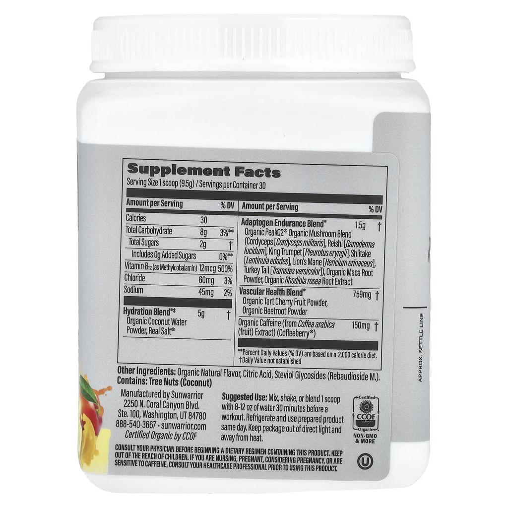 Sports, Active Energy Pre-Workout Supplement, Mango Lemonade, 285G(10Oz)