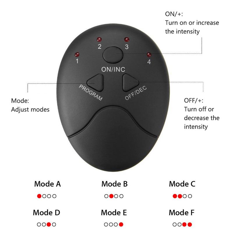 EMS Muscle Stimulator for Fitness Weight Loss Body Slimming Toner Buttock Abdomen Arms Legs Hip Trainer Massager