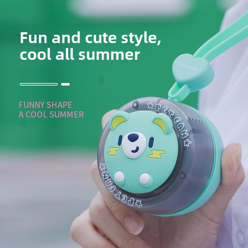 Pokmon Mini Handheld Fan With Usb Rechargeable Noleaf Design For Kids Outdoor Use