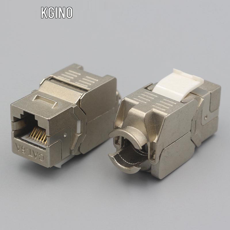 CAT6A Shielded Gigabit RJ45 Tool-Free Network Module