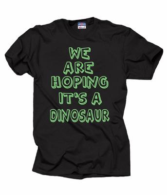 Papa Schwangerschaft T-Shirt Wir hoffen, es ist ein Dinosaurier Tee T-Shirt Babyankündigung