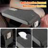 Car Armrest Cover PU Leather With Tissue Storage Memory Foam Height Pad Auto Center Armrest Protective Cushion Support For BMW