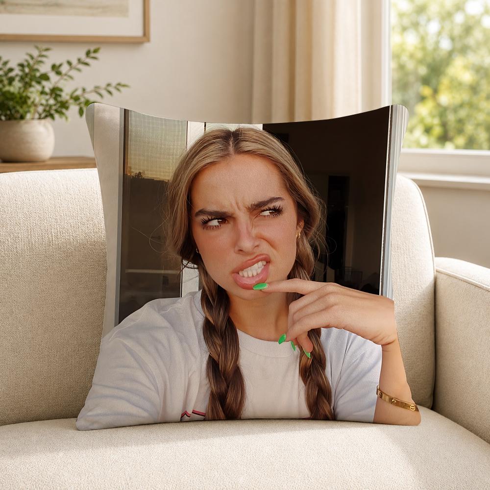 Person AAddison RRae funny Cushion Cover Soft Short Plush SkinFriendly Cushion Case for MultiScene Use