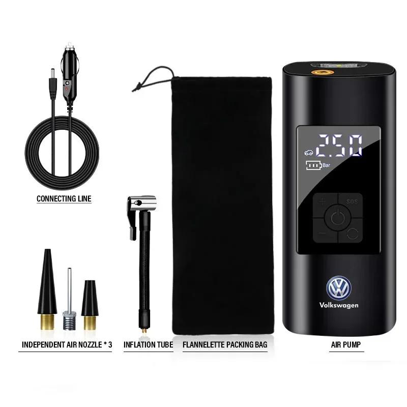 

1Pcs Car Tire Inflator Smart Digital Inflatable Pump Auto Accessories For Volkswagen B6 B7 B5 Golf Polo Tiguan Passat EOS MK6