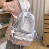 Schoolbag Korean ins College Style Personality High Value Middle School Student Backpack Sweet Lace Soft Girl Style Travel Backpack