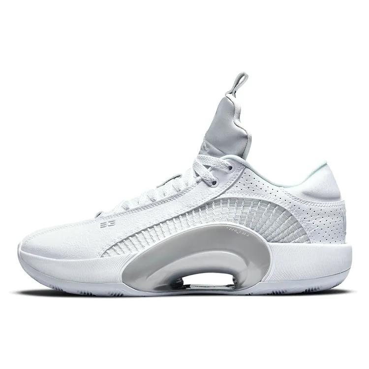 Air Jordan 35 Low PF 'White Metallic Silver' (Unisex) White / White / Metallic Silver Basketball Shoes CW2459 100