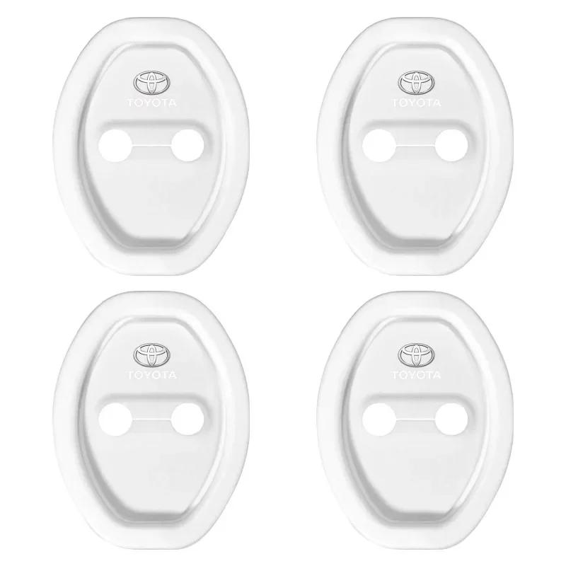 

4 шт. Силиконовые противоударные защитные накладки на дверные замки автомобиля для Toyota Yaris Corolla Avensis Aygo Vitz Vios Yaris Mark-X Mirai
