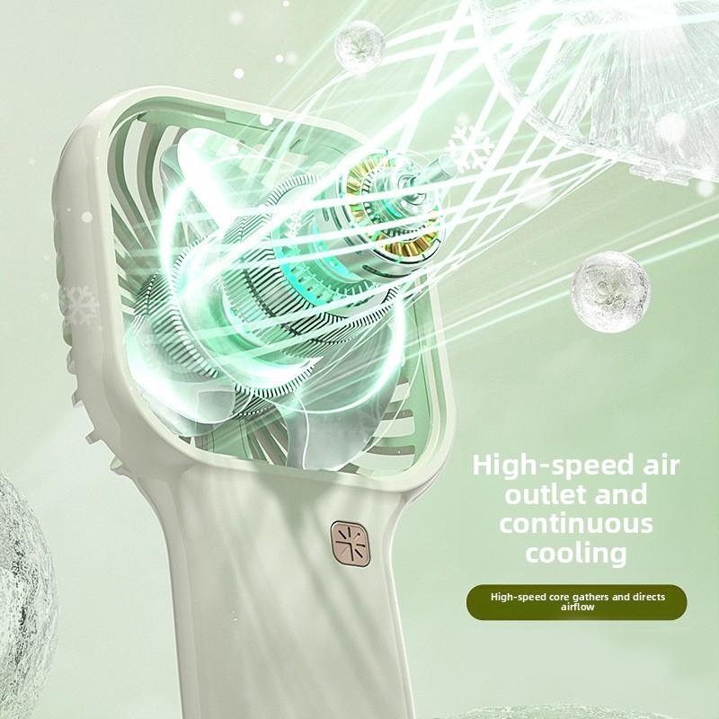USB Charging Fan - Portable, Compact, Powerful Fan for Office, Student Dormitory. Brushless, High-speed Handheld Fan.