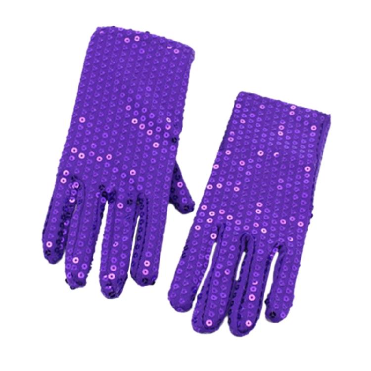 Christmas Party Sequins Gloves Kids Sequins Full Finger Singing Dacing Gloves