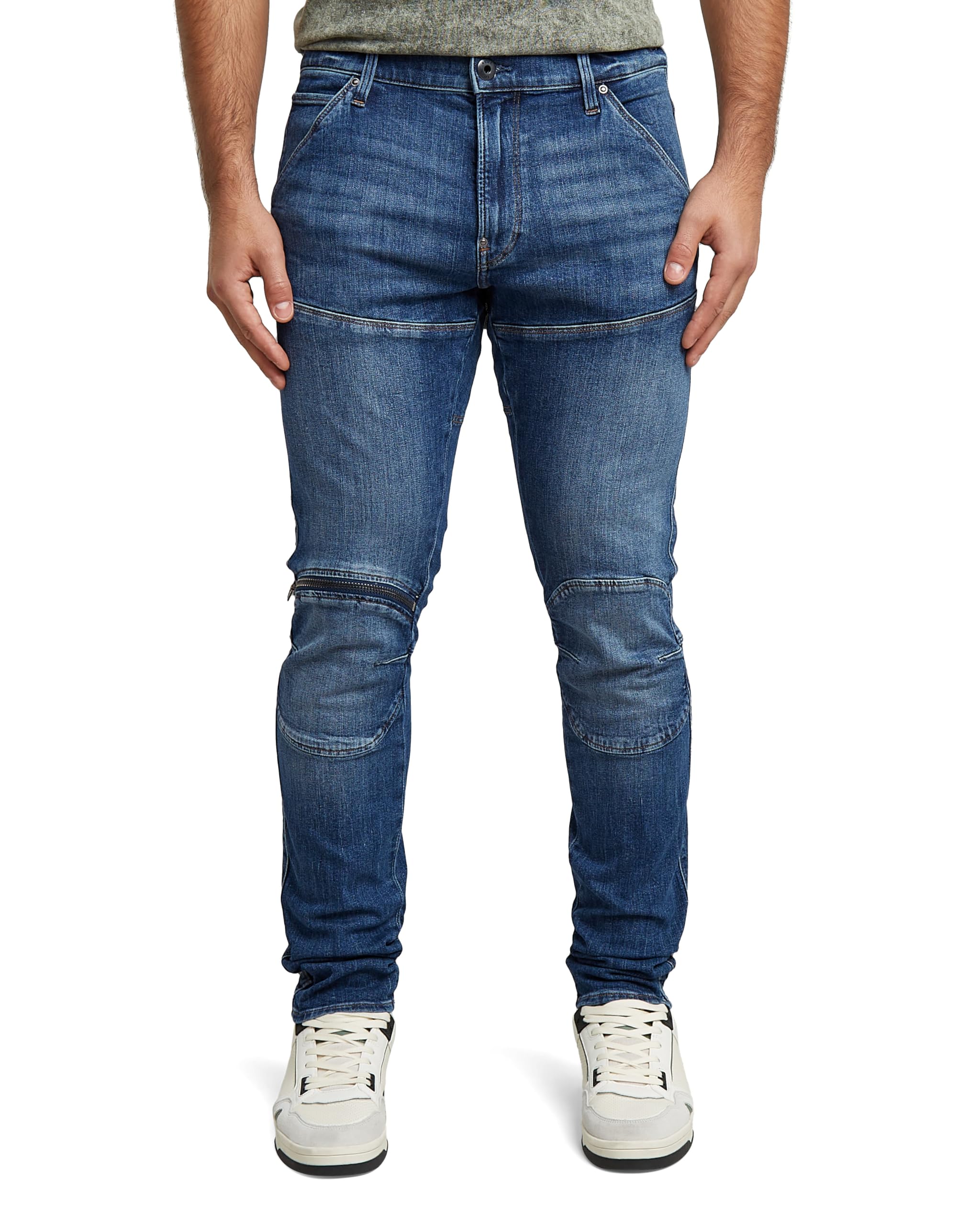 G-Star RAW Heren Jeans 5620 3D Zip Knee Skinny D01252-D829-071-W28/L30